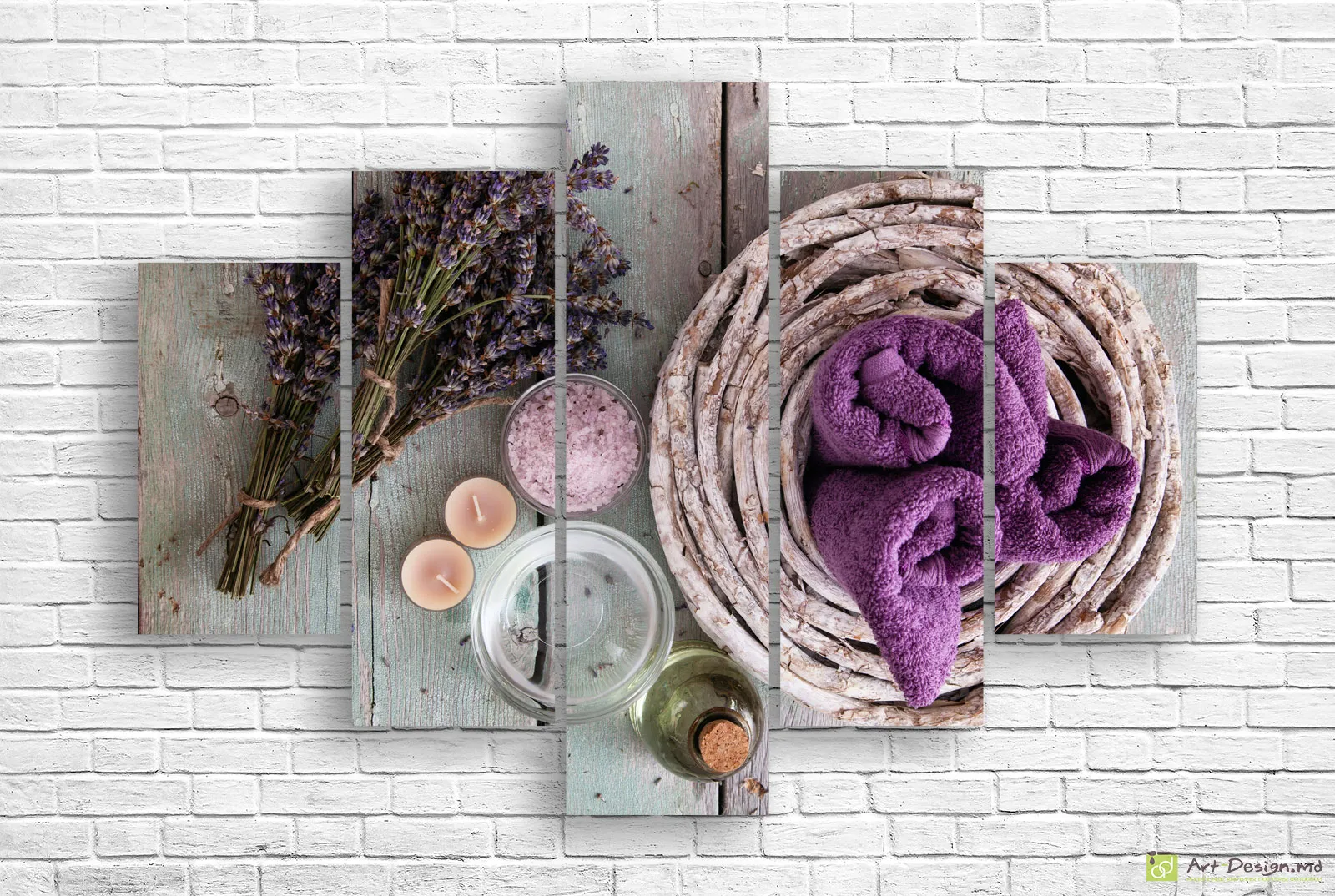 🪵 Модульная картина SPA-композиция на дереве