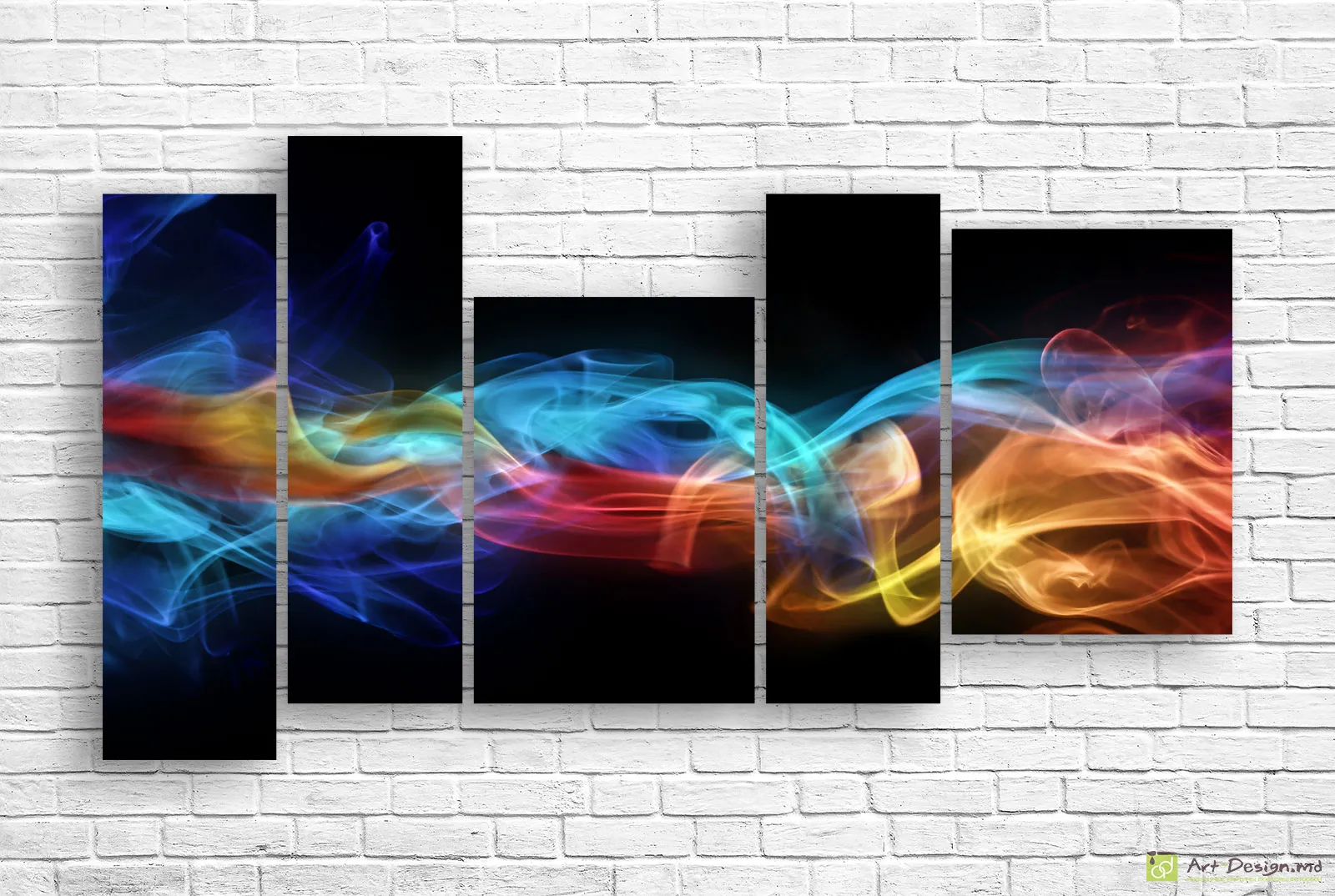 🌈 Модульная картина «Цветное дыхание света»