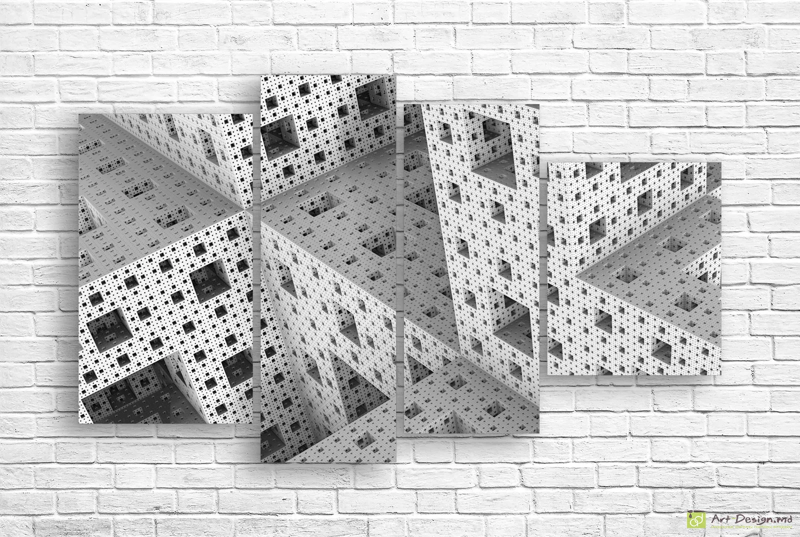 🧠 Модульная картина «Фрактальная архитектура»