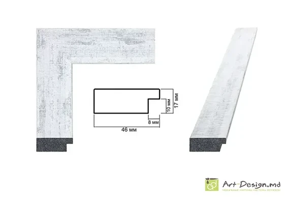 Рамы, багет пластиковый - RP46-01-04