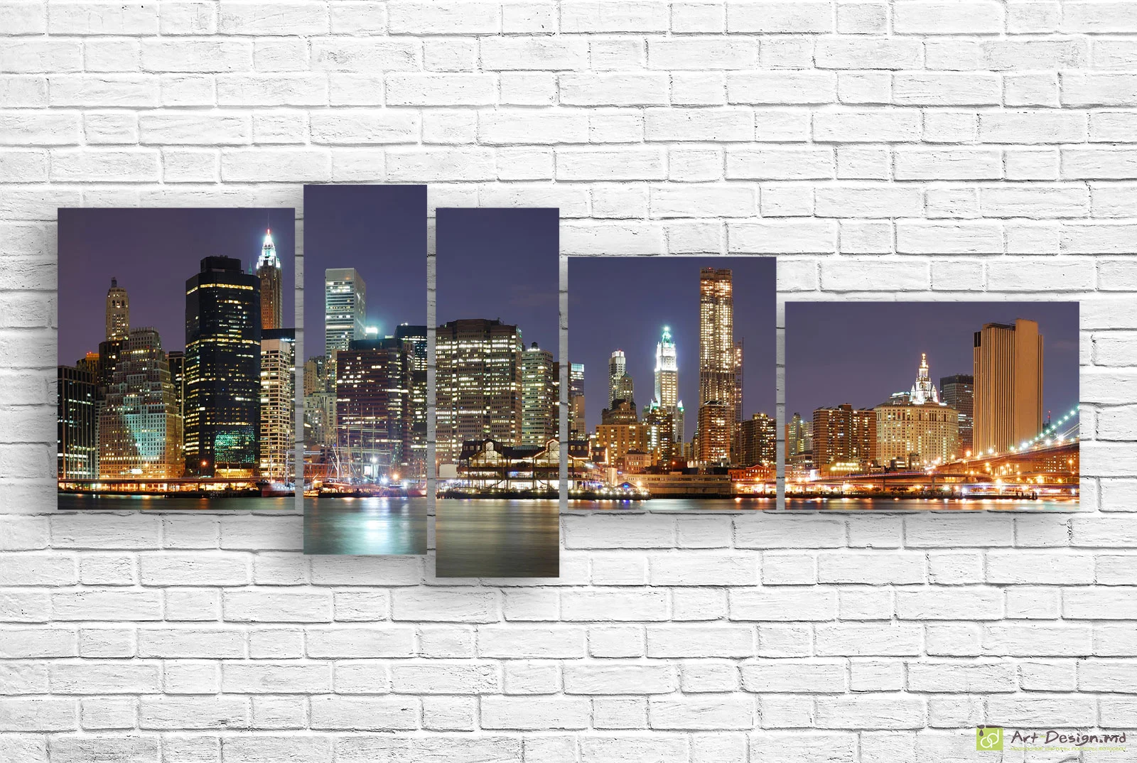 🌃 Модульная картина Ночной Нью-Йорк