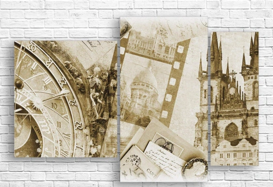 Tablou Multicanvas -Vafe vieneze