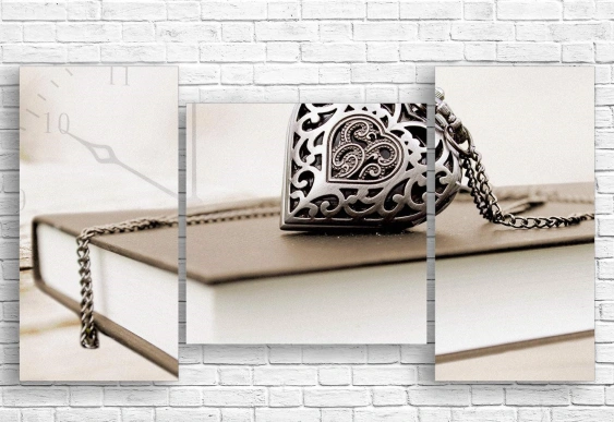 Tablou modular pe perete inimă vintage