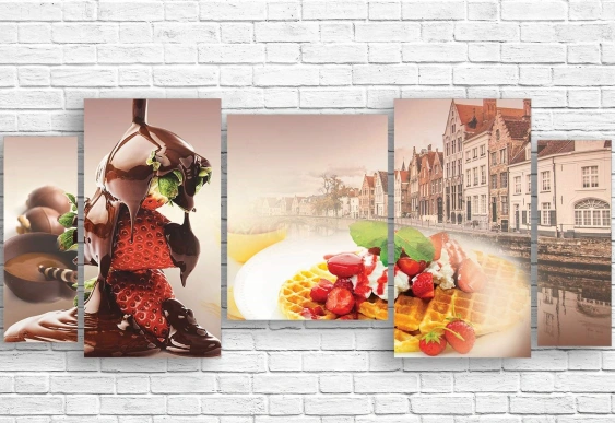 Модульная картина - Лаванда и клетка