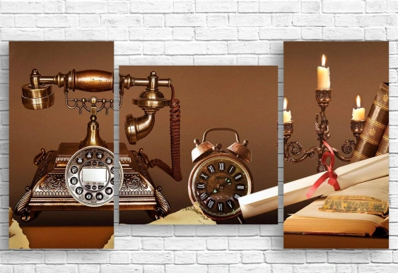 Картина на холсте архитектура и капкейк