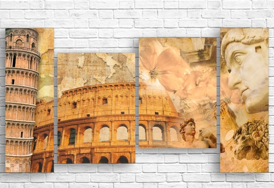 Tablou multicanvas - Străzile vechi