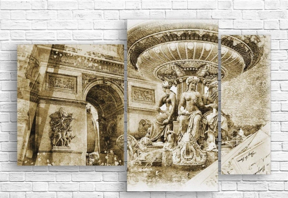 Tablou Multicanvas -Havuz-bol antic