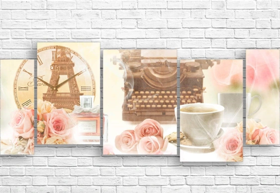 Модульная картина Цветочный шарм