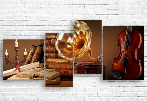 Tablou modular Epoca clasică, Canvas