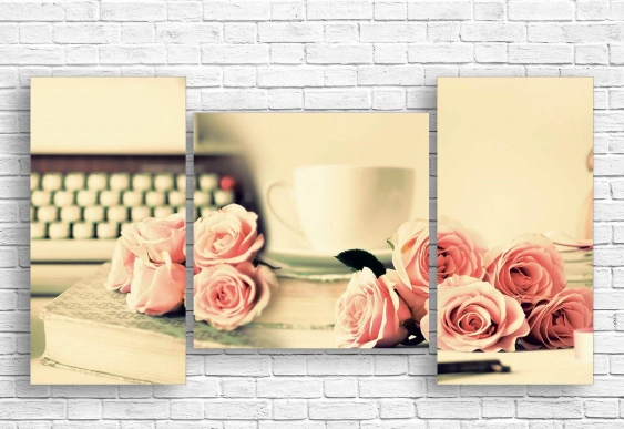 Tablou Multicanvas -Fotografie veche din oraș