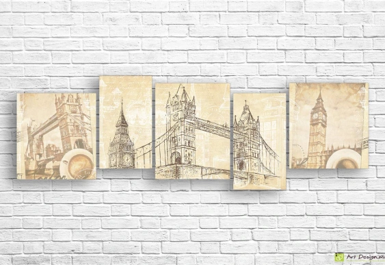 Tablou Multicanvas -Franța antică