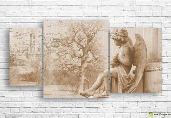 Imagine modulară - Ceas alarmă retro Pe fundal colorat