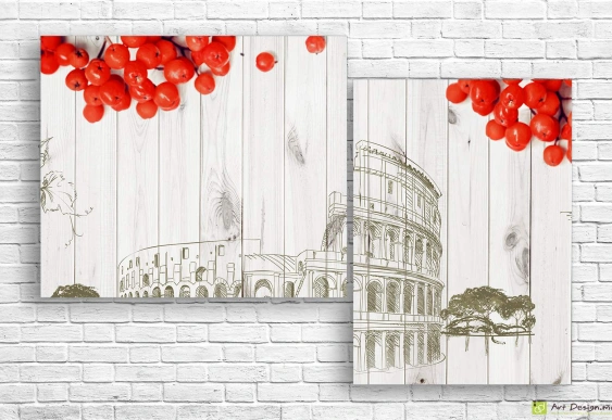 Модульная картина - Париж и мода, рисунок_2