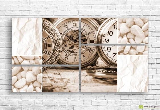 Модульная картина - Старинные письма и лаванда