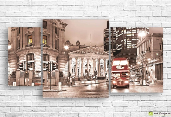 Tablou Multicanvas -Vechea Londra