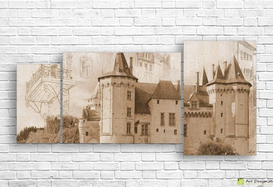 Модульная картина - Старинный Лондон_2