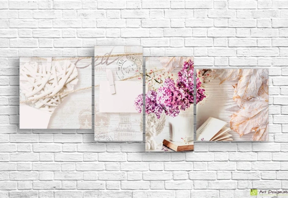 Tablou Multicanvas -Franta romantica