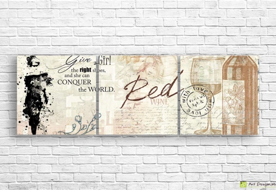 Модульная картина - Париж и мода, рисунок