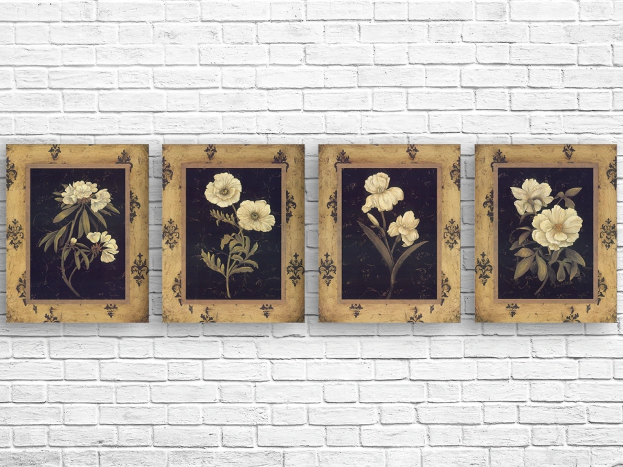 Harmonie florală, Set de tablouri pe pânză