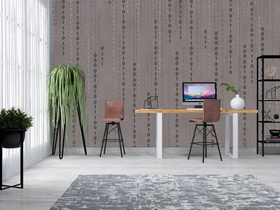 Flux de Date, fototapet pentru living