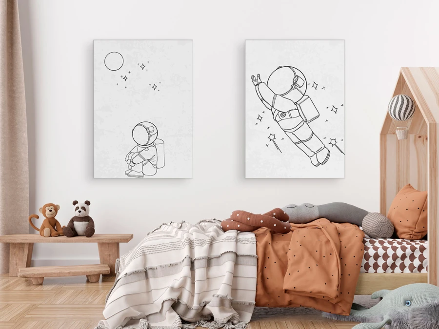 Călătorie în spațiu, Tablou pentru copii