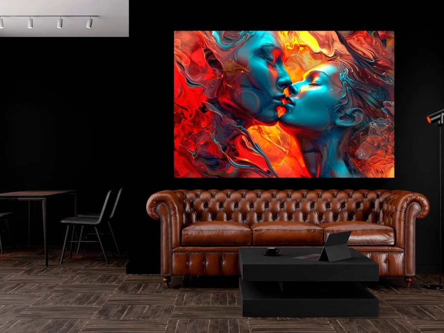 Arta pasiunii și emoțiilor, tablou pe pinza