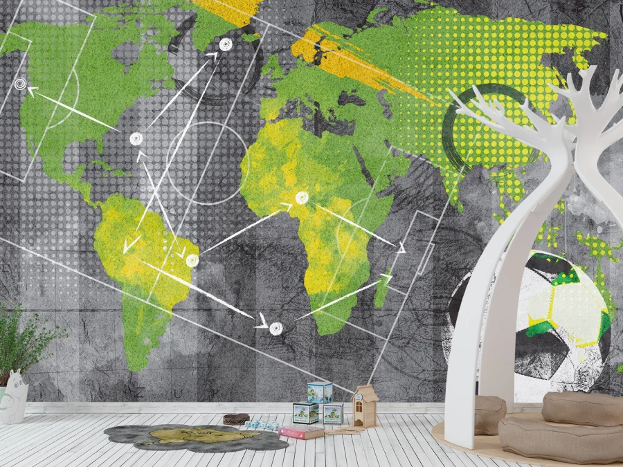 Fototapet „Harta fotbalului”