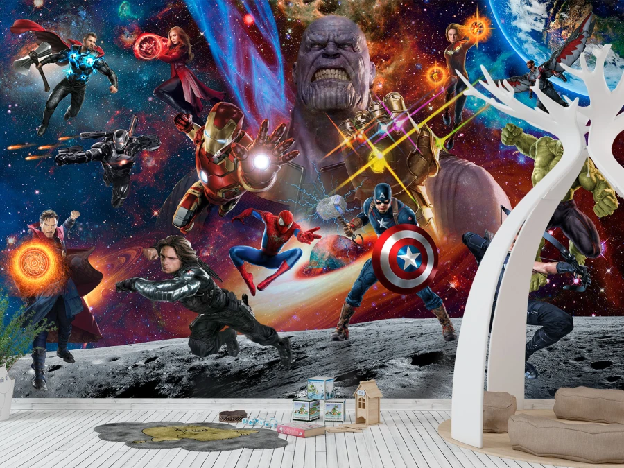 Fototapet „Eroii universului în spațiu”