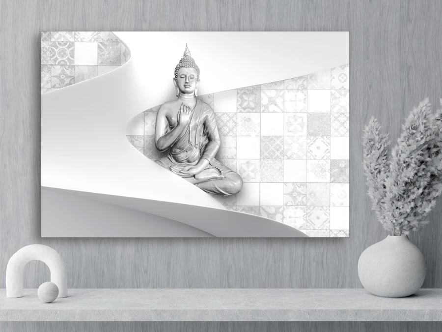 Tablou pe pânză cu Buddha în stil minimalist