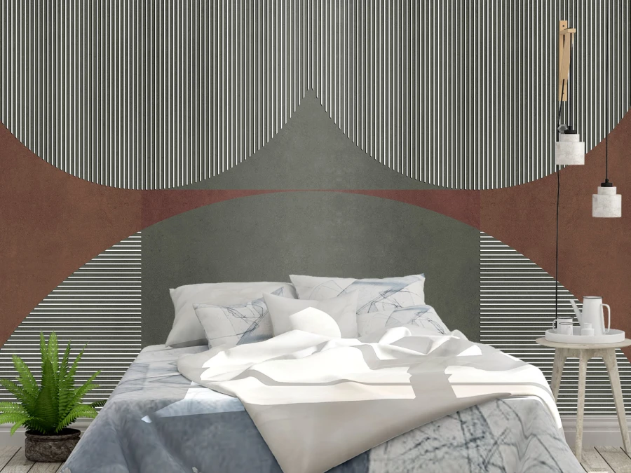 Fototapet „Grafică geometrică în nuanțe naturale”