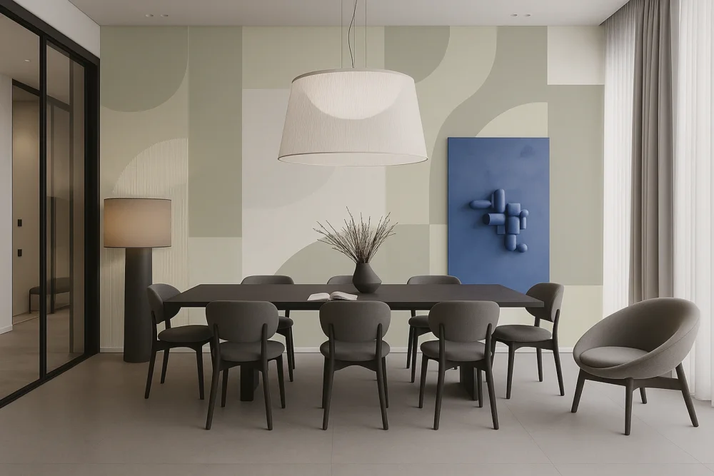 Minimalismul: fototapet minimalist cu linii simple