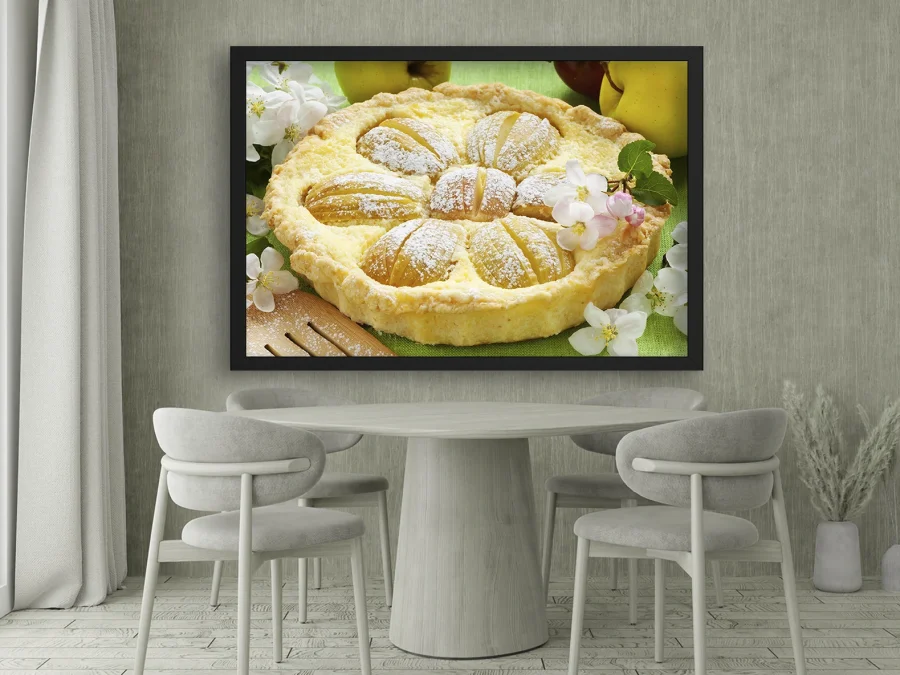 🥧 Картина «Яблочный пирог» в чёрной раме