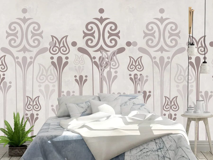 💮 Fototapet cu ornament stil scandinav