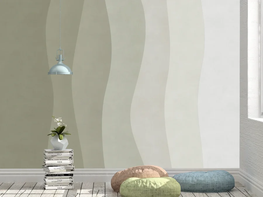 🌿 Fototapet „Valuri pastelate și liniște”