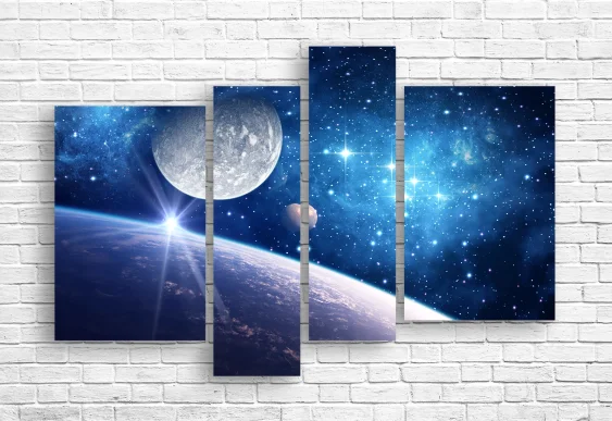 🌌 Tablou modular „Adâncimile cosmosului”