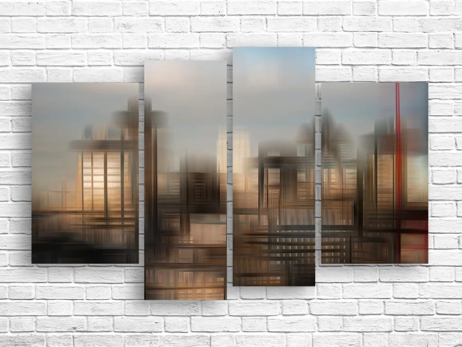 🏙️ Tablou modular Oraș în mișcare