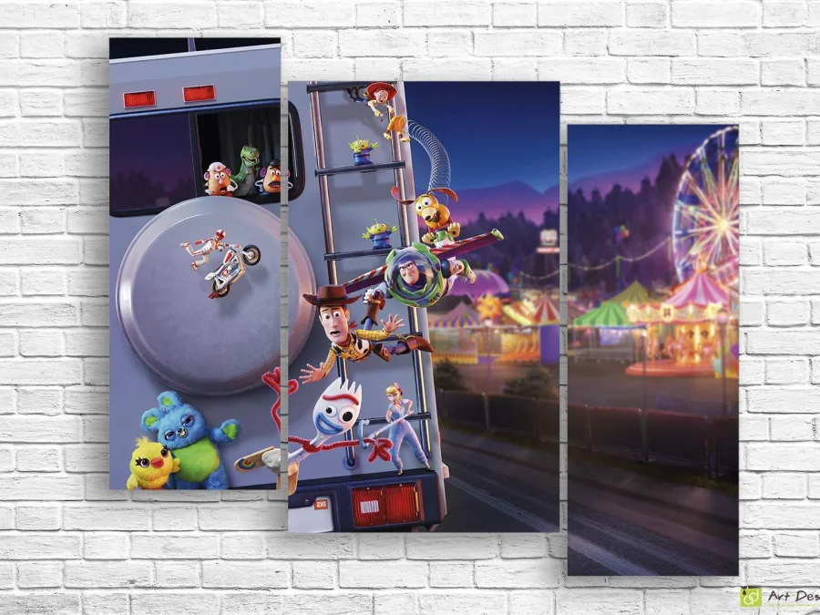 🎡 Модульная картина «История игрушек в парке»