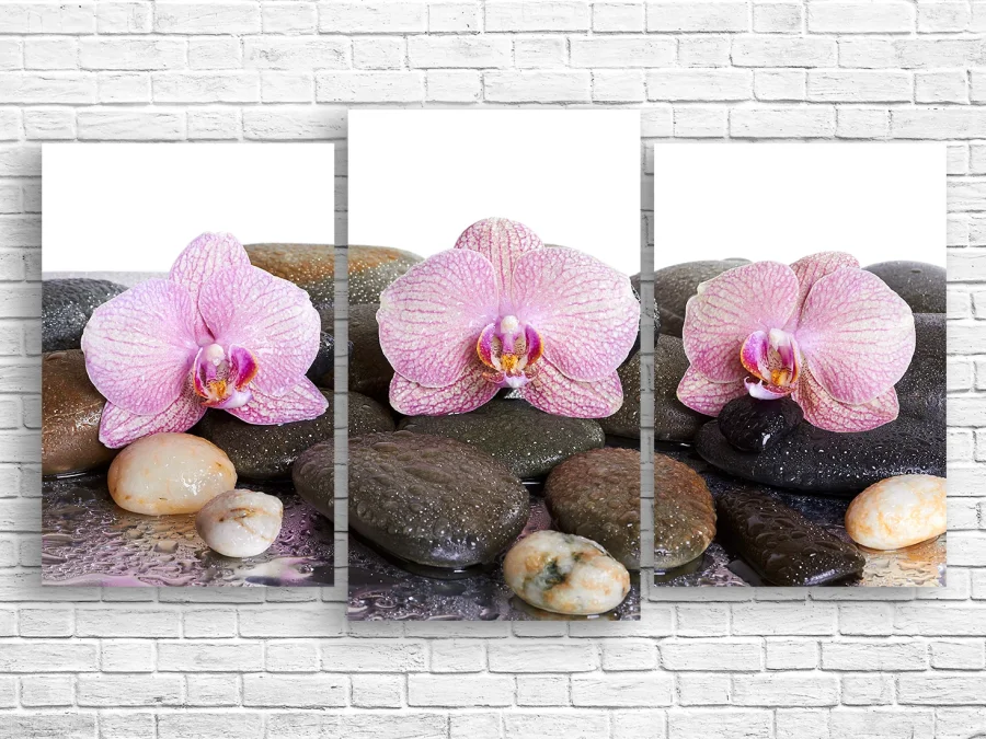 🖼️ Модульная картина золотистые тюльпаны в лучах