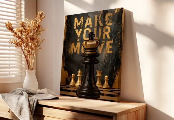 ♟️ Tablou Șah Make Your Move pe pânză