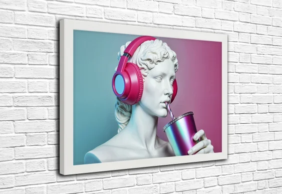 🤍 Tablou „Siluetă feminină minimalistă”