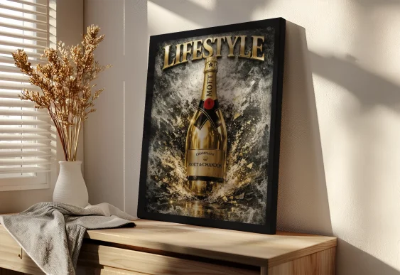 Tablou șampanie Côte d’Azur decor modern