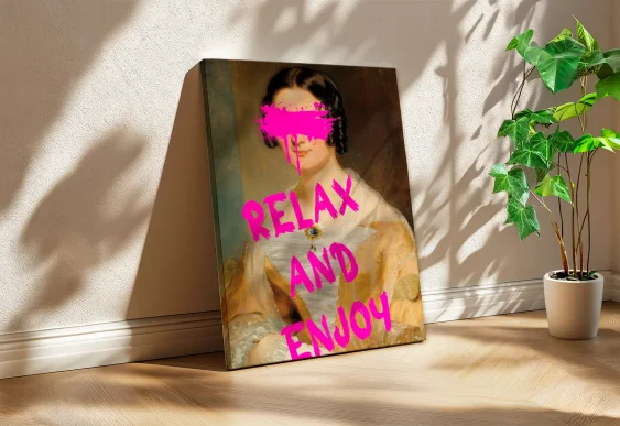 🖼️ Картина Мона Лиза Золото Fine Gold на холсте