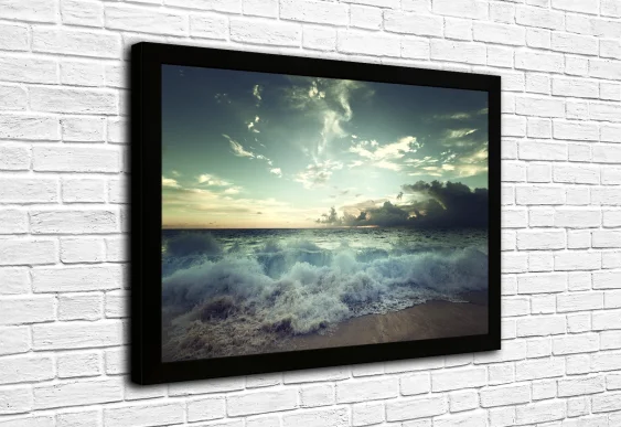 🌊 Tablou „Valuri de mare la țărm”