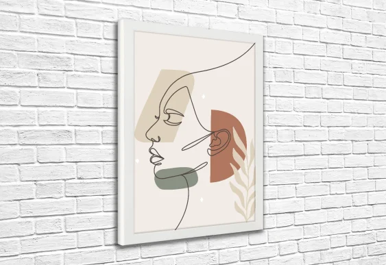 🎨 Картина «Женский портрет линия современный стиль»