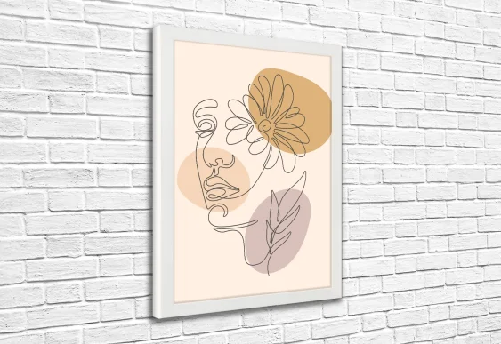 🤍 Tablou „Siluetă feminină minimalistă”