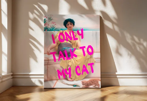 🐈 Картина I Only Talk To My Cat на холсте