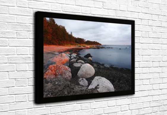 🌅 Картина «Закат у скалистого берега»