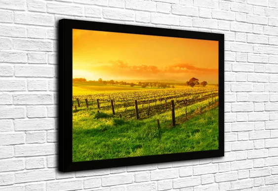 🍂 Картина «Осеннее озеро и деревянный причал»