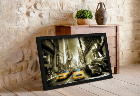 🏙️ Нью-Йорк такси в раме