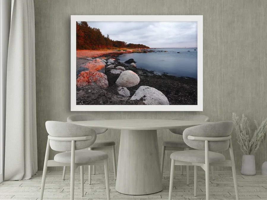 🌅 Картина «Скалистый берег на закате»